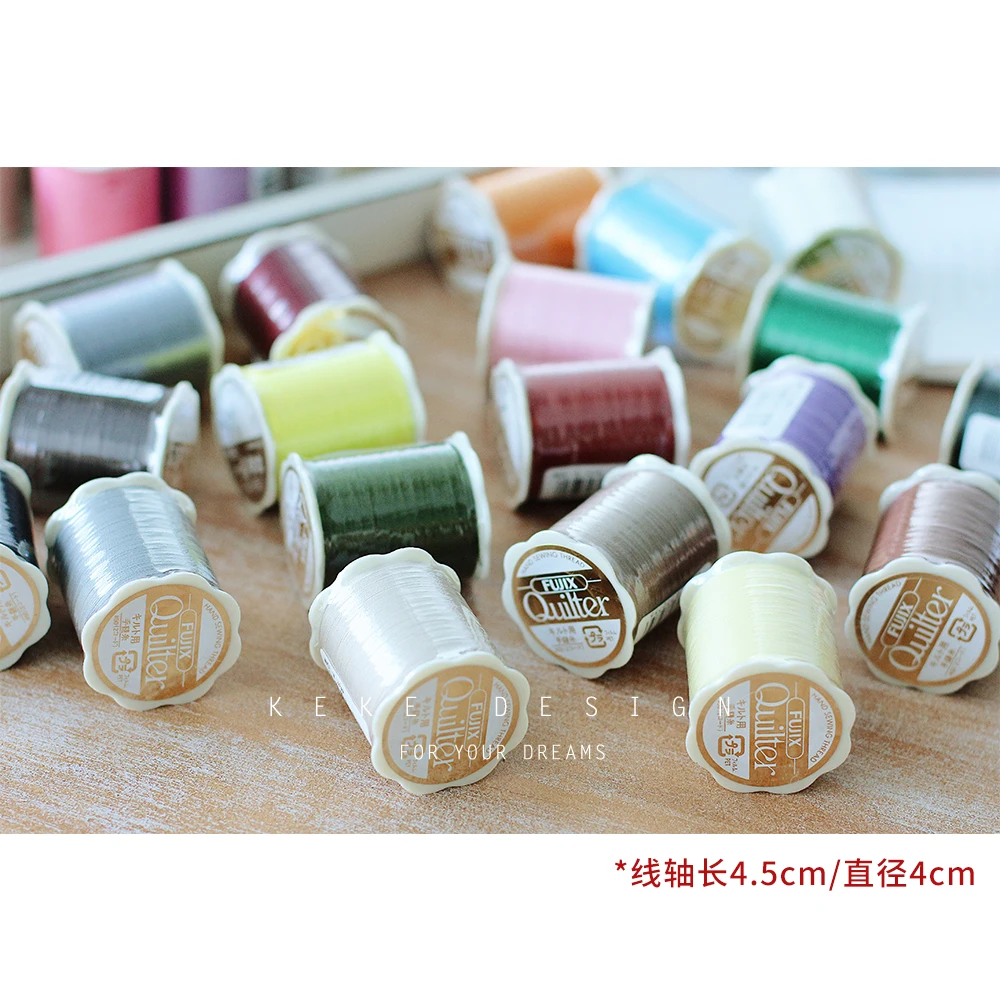 1ชิ้น Quilter ญี่ปุ่น Pice Fujix Patchwork ผ้าฝ้ายด้ายเย็บผ้าสำหรับ NO.50 1ม้วน = 250เมตร