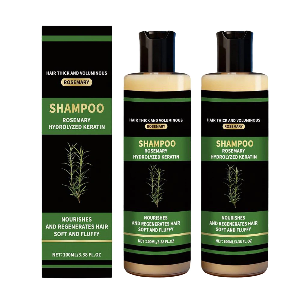 Champú de Romero para Mujeres y Hombres - Champú Natural para Engrosar y Fortalecer el Cabello con Queratina Hidrolizada para Cabello Fino y Anticaída