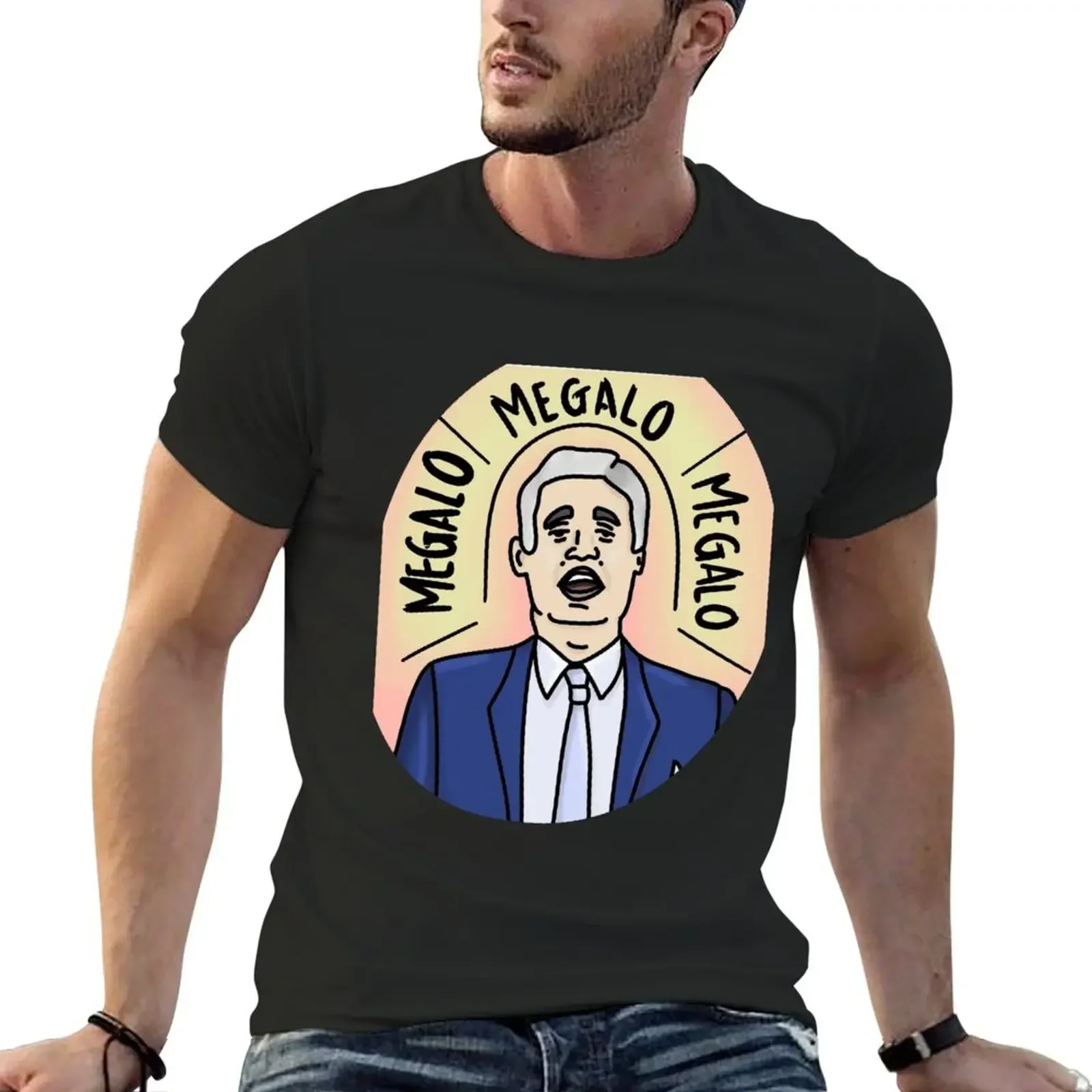 Franco Cozzo Megalo Megalo Megalo T-Shirt plus size tops plus sizes blacks black t-shirts for men