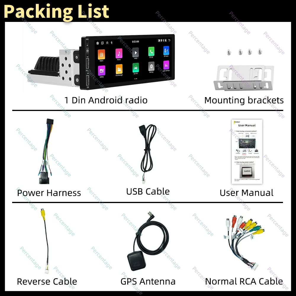 Radio Multimedia con GPS para coche, unidad principal estéreo con Carplay, Android, 1 Din, para Citroen Dispatch Peugeot Expert 2007 - 2016