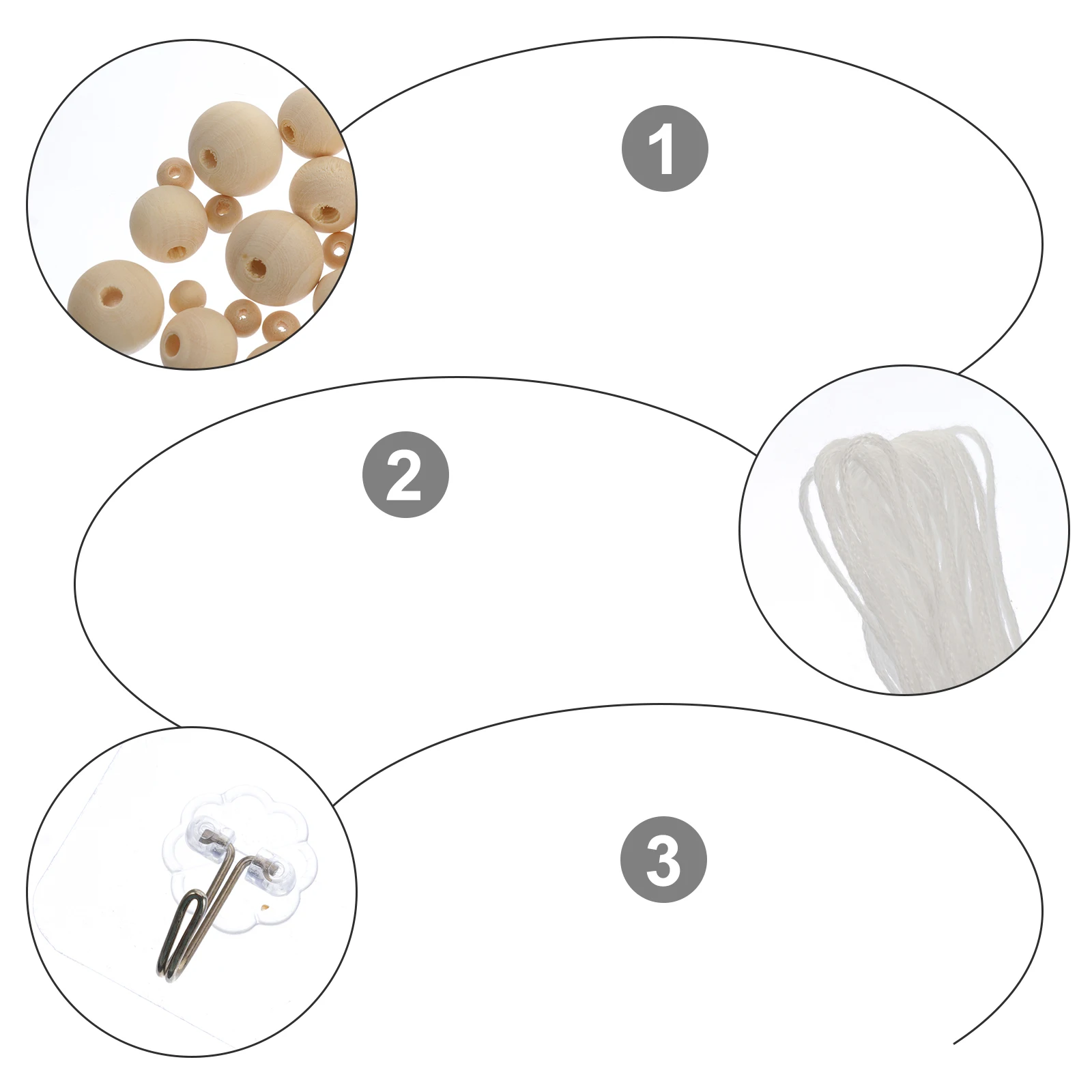 

Wood H Wind Chime Decoration Kit made Crafts Adult Diy Wind Chime Material Kit Decoration DIY Material Bell Cotton Thread