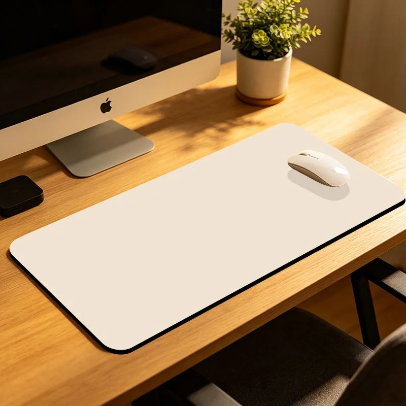 VIKAMA Solid Mist Light Blue Large Mouse Pad Non Slip Waterproof Keyboard Desk Mat Neutral Minimalist Office Desk Decor Pad