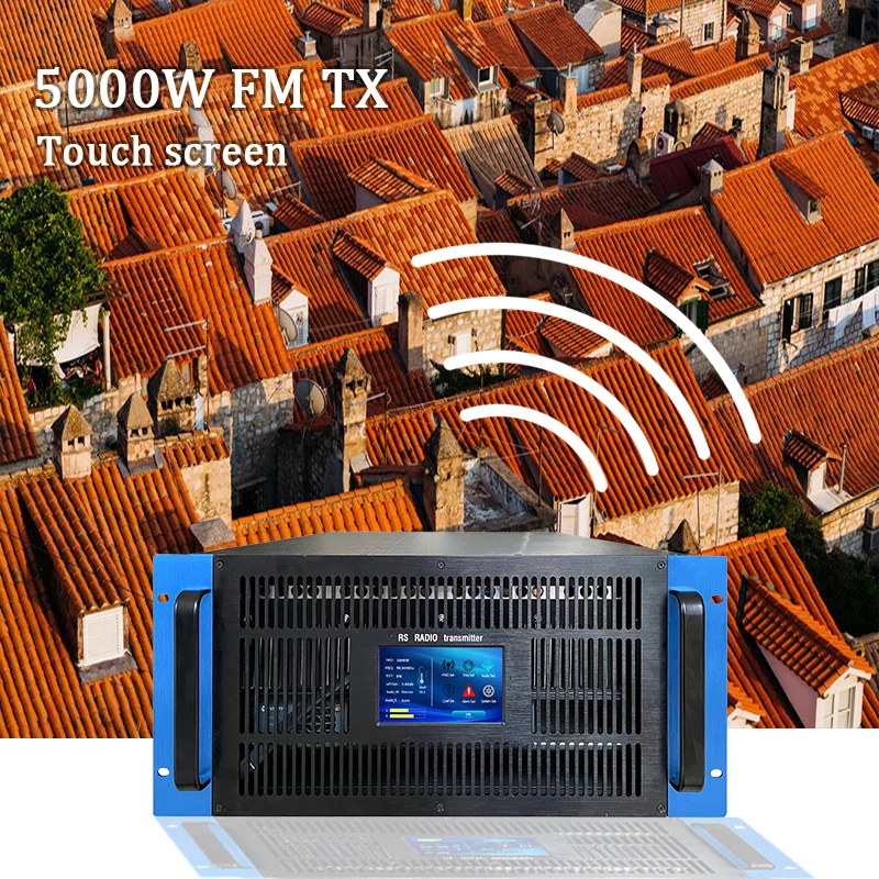 شاشة تعمل باللمس 5000 واط 5KW FM بث الارسال