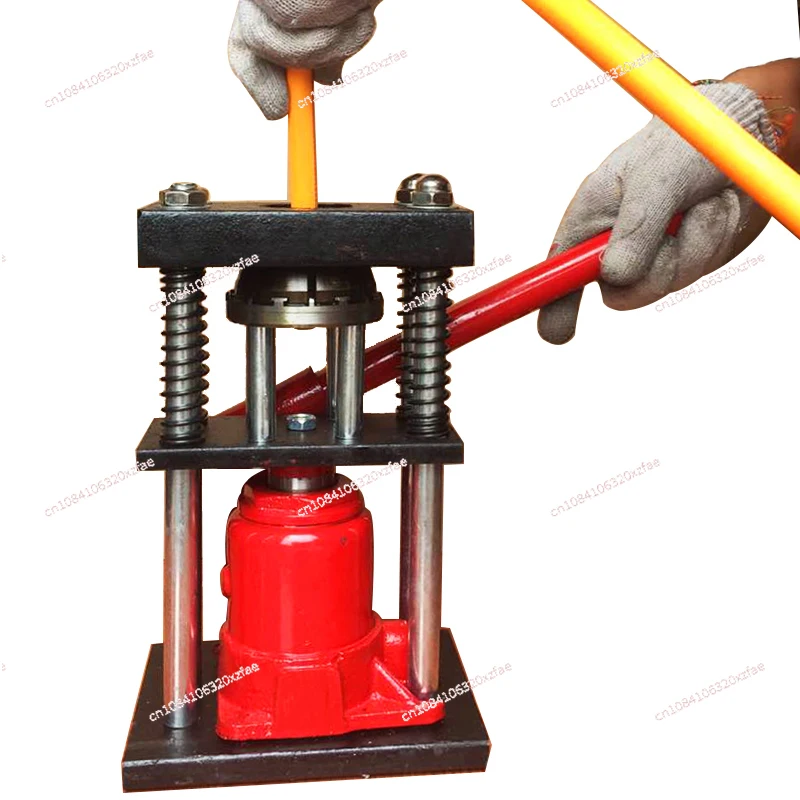 High Pressure Pipe Press Machine Manual Hydraulic Pipe Press Sprayer Spraying Tube High Pressure Hose Press Joint Machine image 5