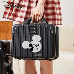 Disney-Mala de Maquiagem Mickey Feminina, Caixa de Armazenamento, Mala de Transporte, Multi Funcional, Alta Qualidade, Desenhos Animados, Moda, Novo