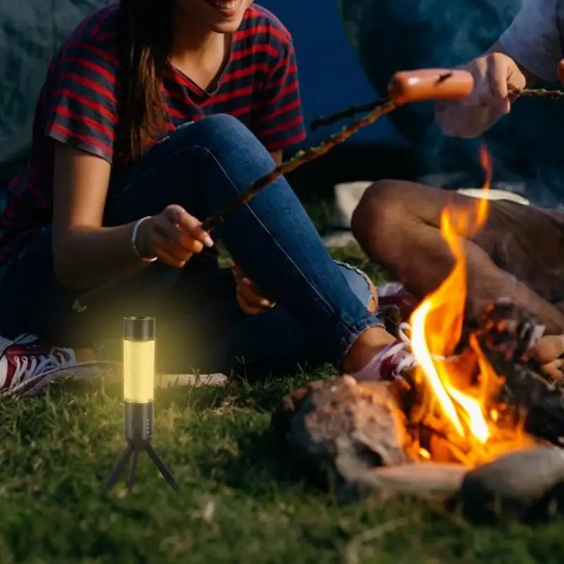 Rechargeable Camping Light Waterproof Camping Lights Adjustable Inspection Light Multifunctional Portable Tent Light With Metal