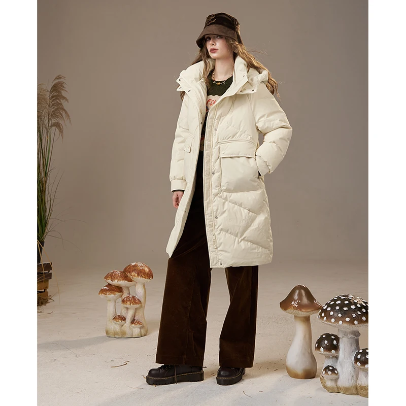 ELFSACK 2025 شتاء الوافدين الجدد عادية بلون سحابة مبطن تنوعا سترة منفوخة للمرأة