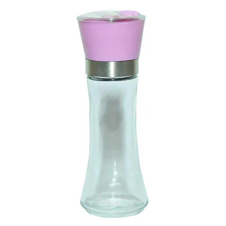 Salt Pepper Glass Grinder Pink