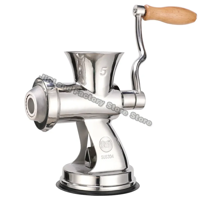 Stainless steel manual meat grinder manual beef sausage machine minced meat tool multifunctional food processor