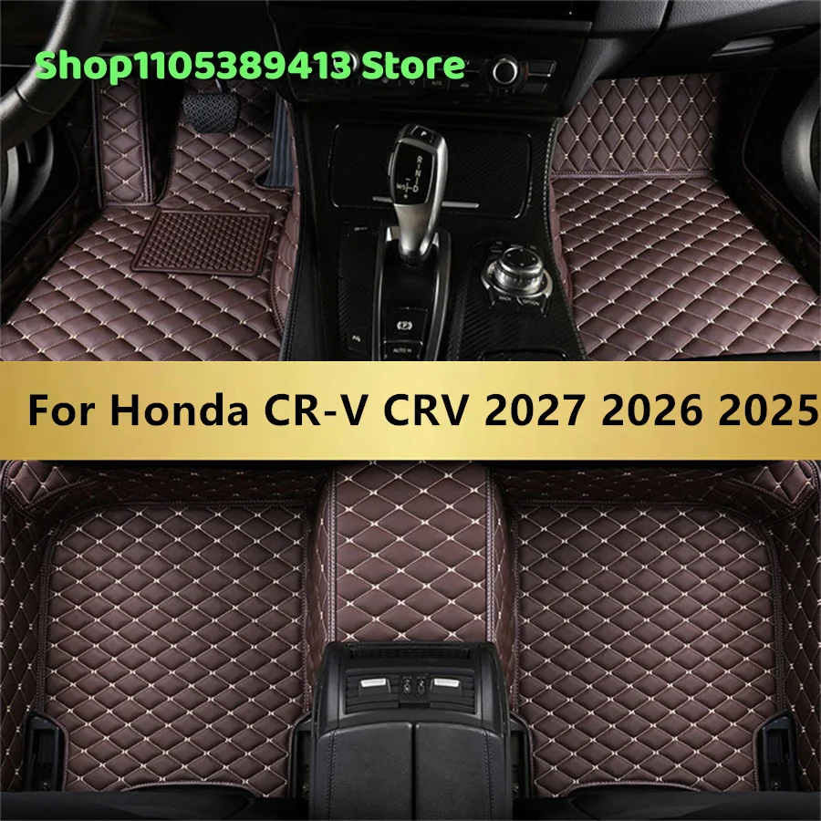 

Индивидуальные автомобильные коврики из искусственной кожи для Honda CR-V 2027, 2026, 2025 годов выпуска, аксессуары для салона, коврики, ковровые покрытия
