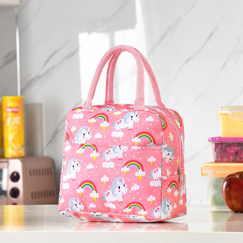 Kawaii Portable Fridge Thermal Bag Women Children\'s School Thermal Insulated Lunch Box Tote Food Small Cooler Bag Pouch Lonchera