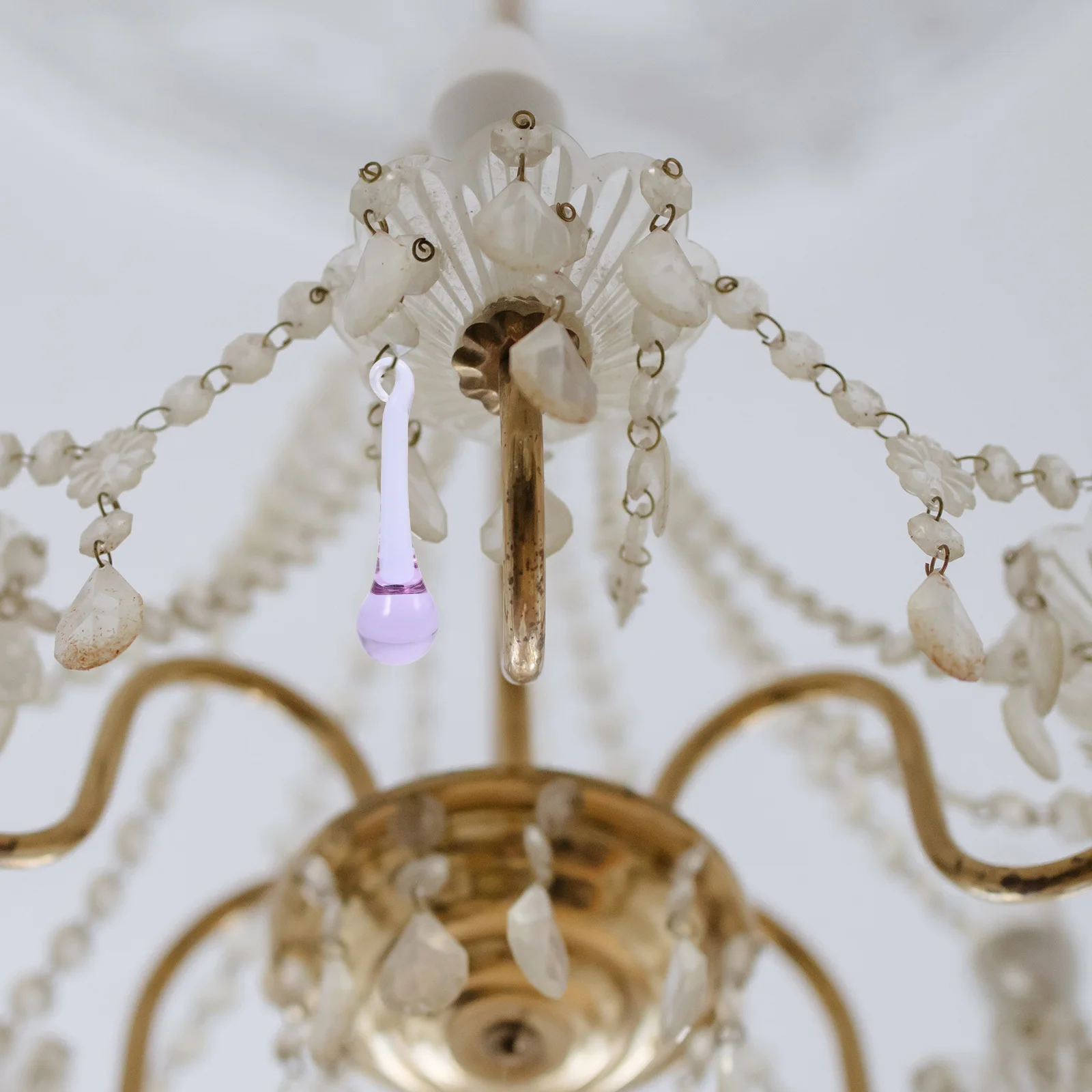 

10Pcs Chandelier Crystals Light Hanging Decoration Crystal Pendant Ornaments No Stain Super Sparkle Wedding Props