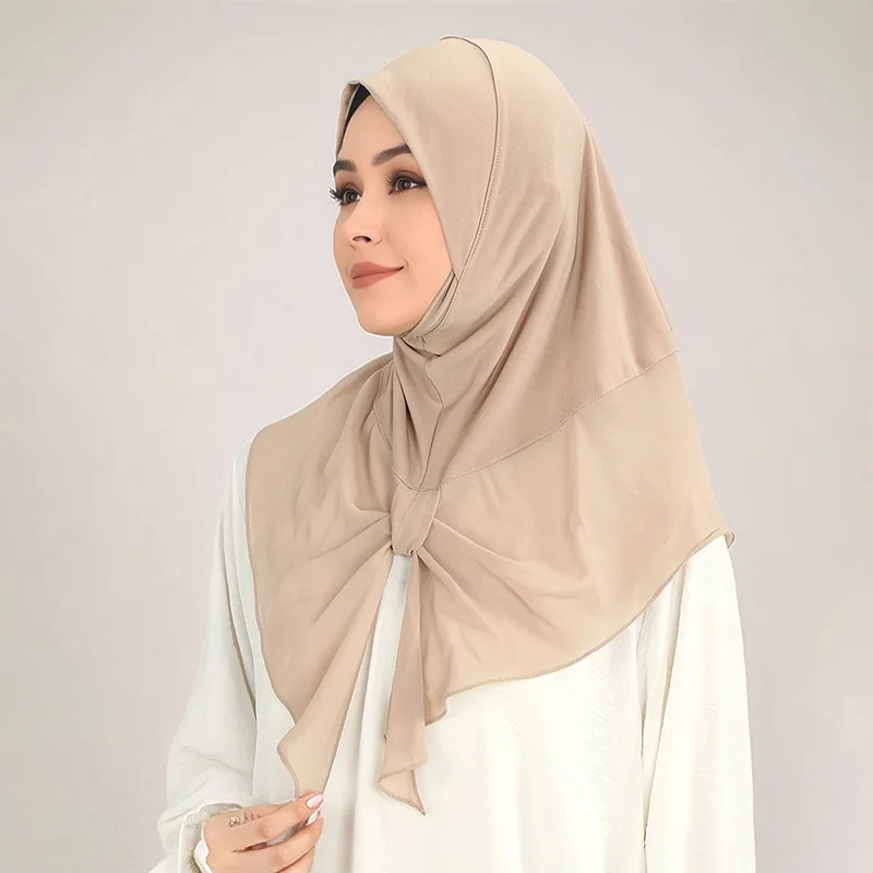 

Мгновенный хиджаб с бантом, повязка на голову для мусульманских женщин, хиджаб, шаль, исламские шарфы, готовые к ношению, Рамадан, Ид, арабская шапка-тюрбан Амира