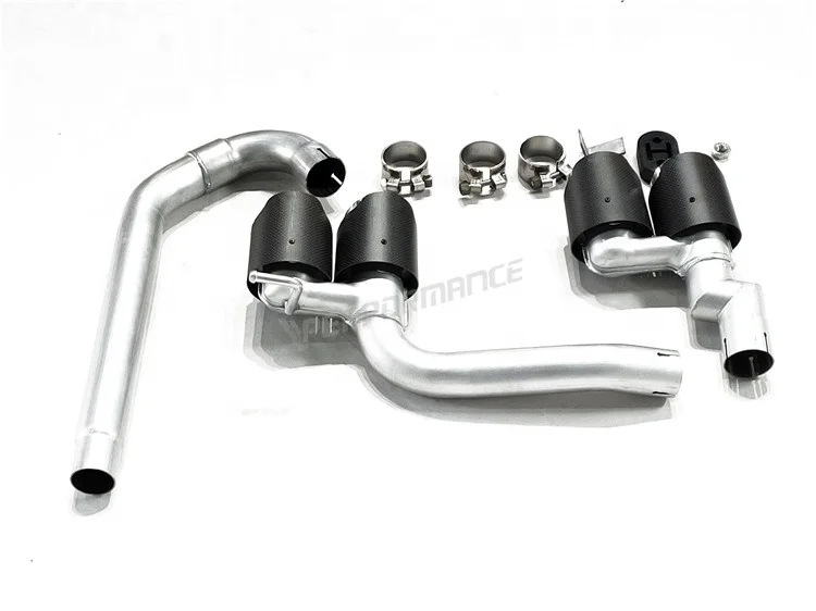 Easy To Install Car Rear Bumper Exhaust Tips Muffler Tips End Pipe Exhaust For 3 Series F30 M3 Style Carbon Fiber Tips