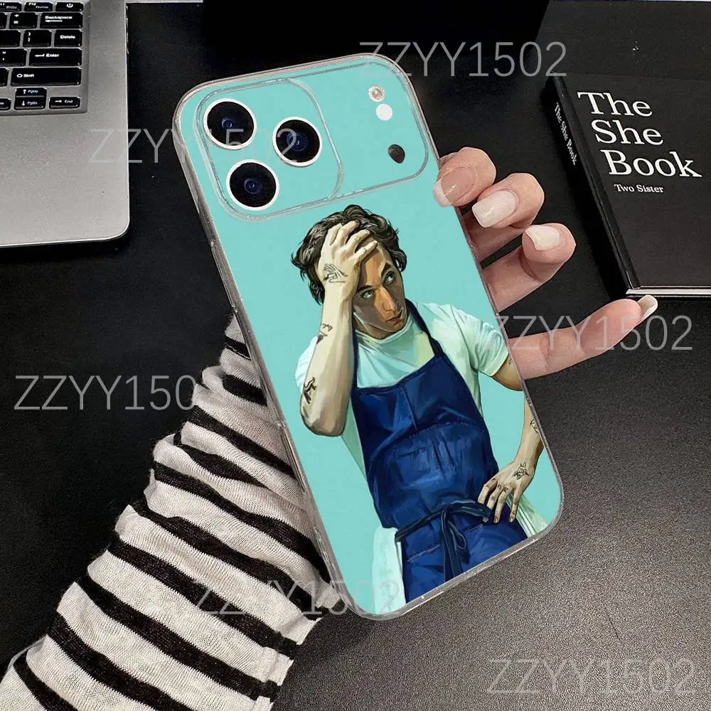 حافظة هاتف The Bear TV Show Carmen لهاتف iPhone 17,16,15,14,13,12,11 Pro,Max,Plus,X,XS,XR,SE4,E Mini شفافة ناعمة #6