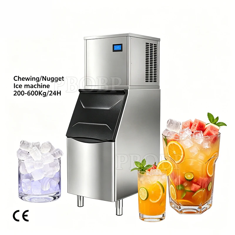 Electric Countertop Cube & Square Ice Maker Fast-Making Stainless Steel For Home & Hotel Use