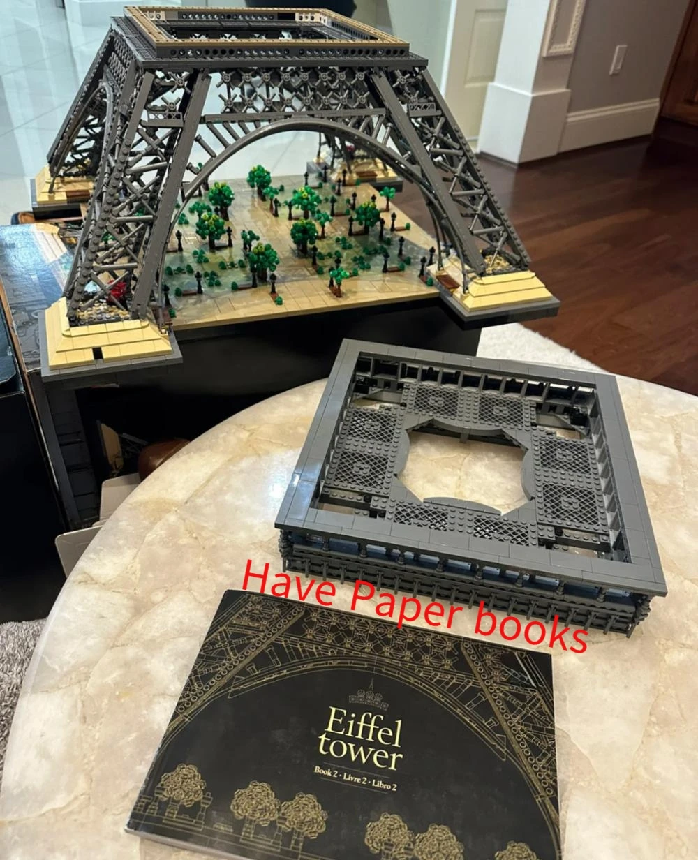 10001pcs Eiffel Tower Bulding Blocks 1.5m Compatible 10307 Tall Model Bricks Paris Architecture For Birthday Kids Gifts Toys