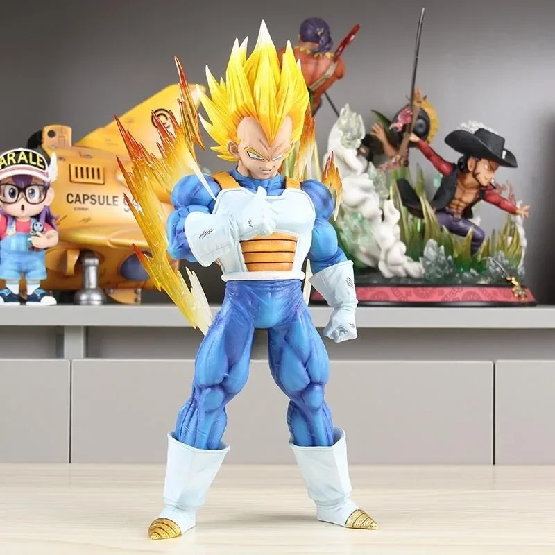 Dragon Ball Super Saiyan Majin Vegeta Large Size Anime Figure Action Statue Collectible Model Toy Desktop Ornament Birthday Gift