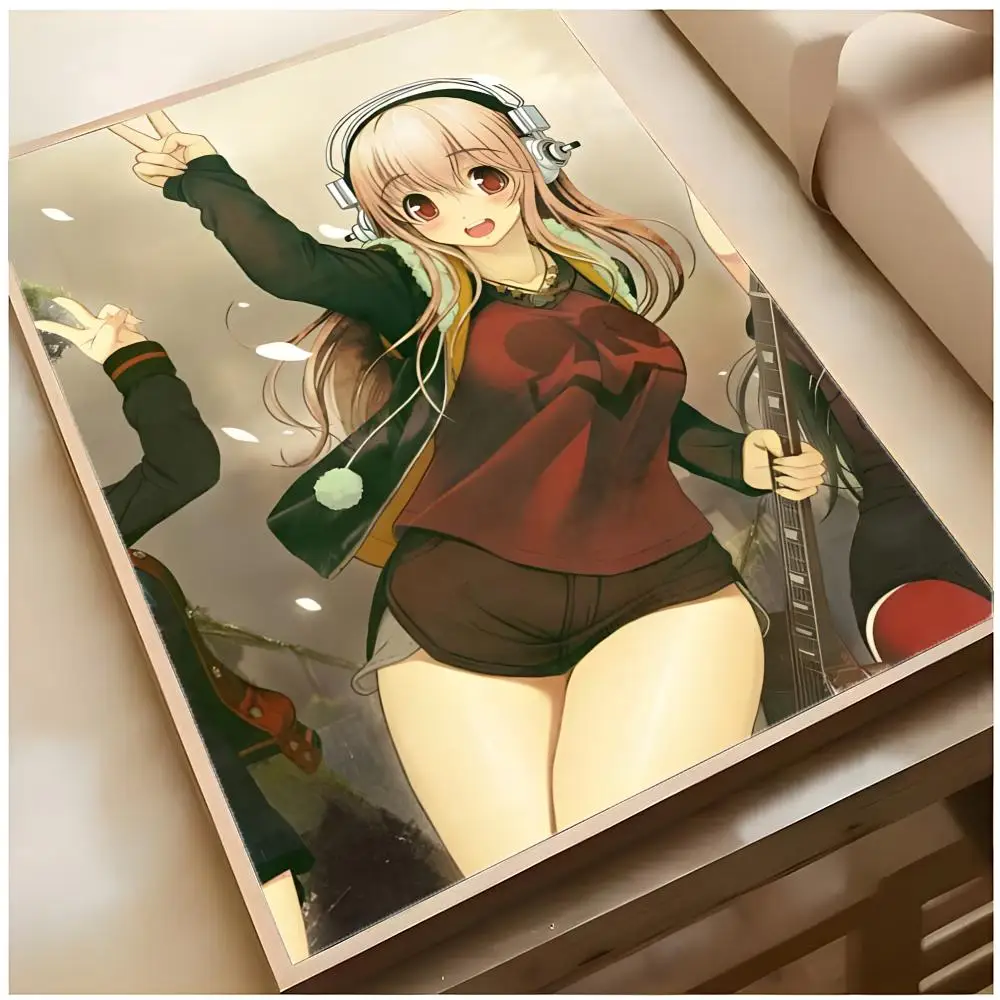 Niedlicher Anime-Charakter S-Super Sonico Poster Superior Home Space Pub Indoor Dekorative Kunst & Wohndekoration – Detail 14