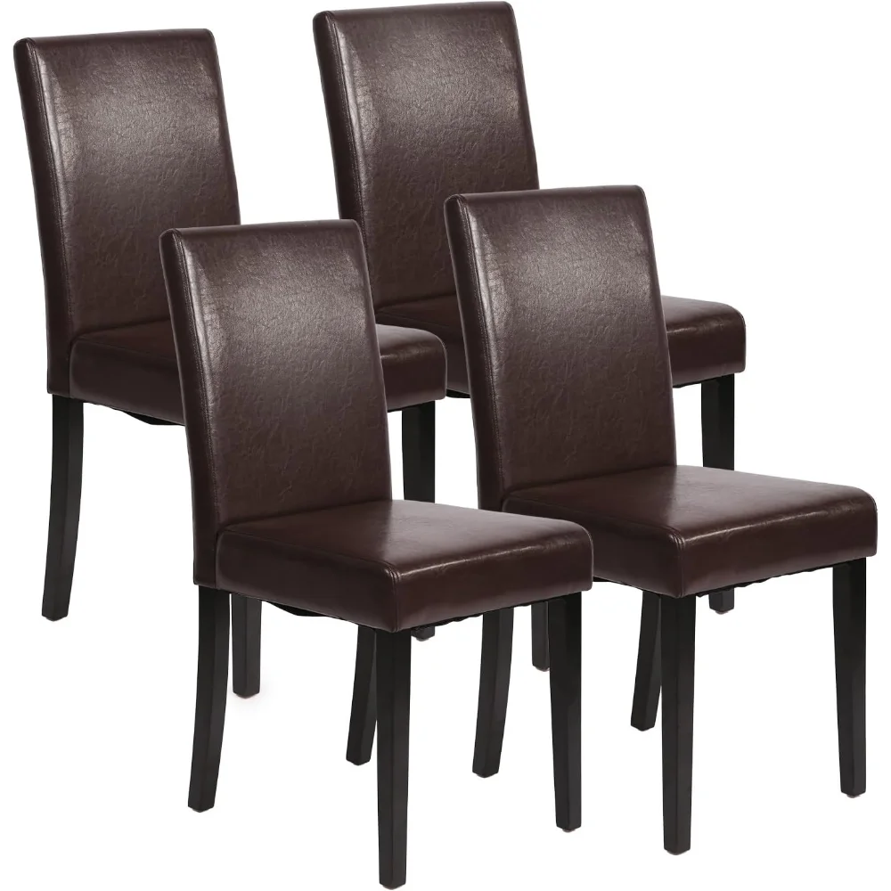 

Dining Chairs Dining Room Chairs Kitchen Chairs,Side PU Leather Cushion Chairs with Waterproof Surface