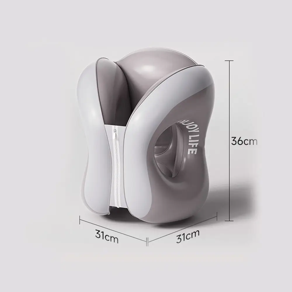 New Neck Protection Inflatable Sleeping Pillow Foldable PVC Half-Sleeping Pillow Convenient Sleeping Device for Office Travel