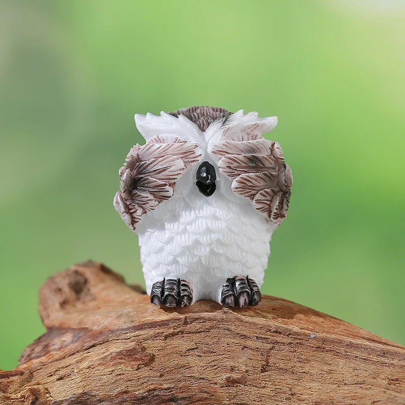 

Micro Landscape Decorative Ornaments Artificial Animal Decoration Mini Owls Office