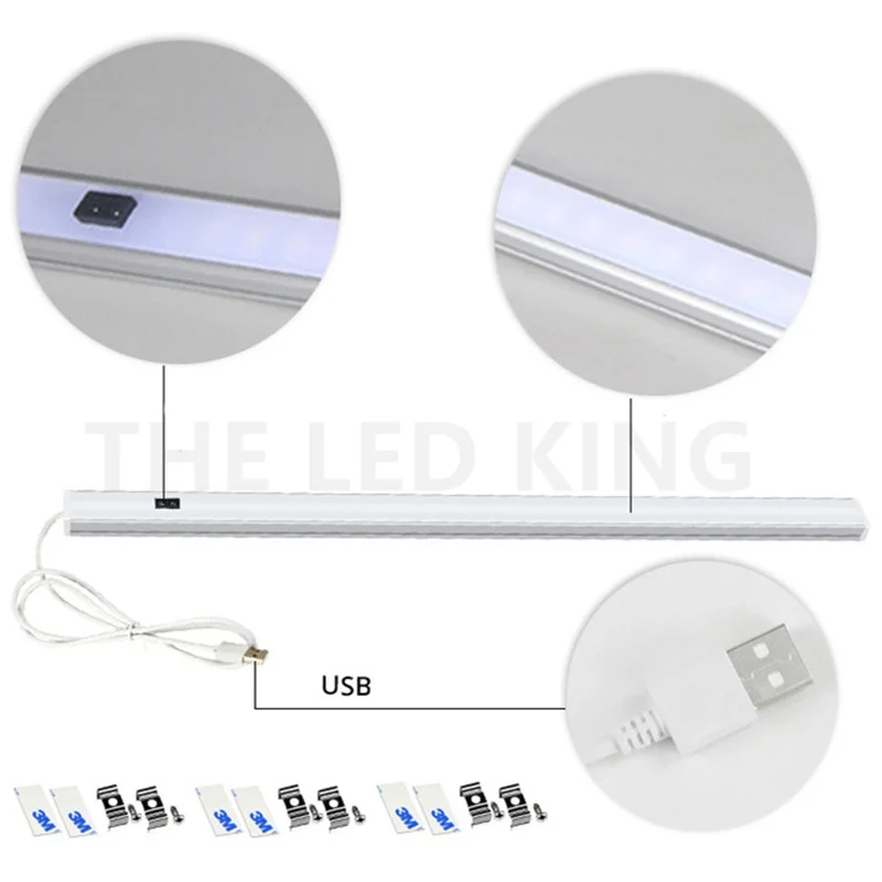 LED ضوء تحت الكابين PIR محس حركة حجرة خزانة مصباح 20/30 /50 سنتيمتر USB Led أضواء ليلية للمطبخ خزانة