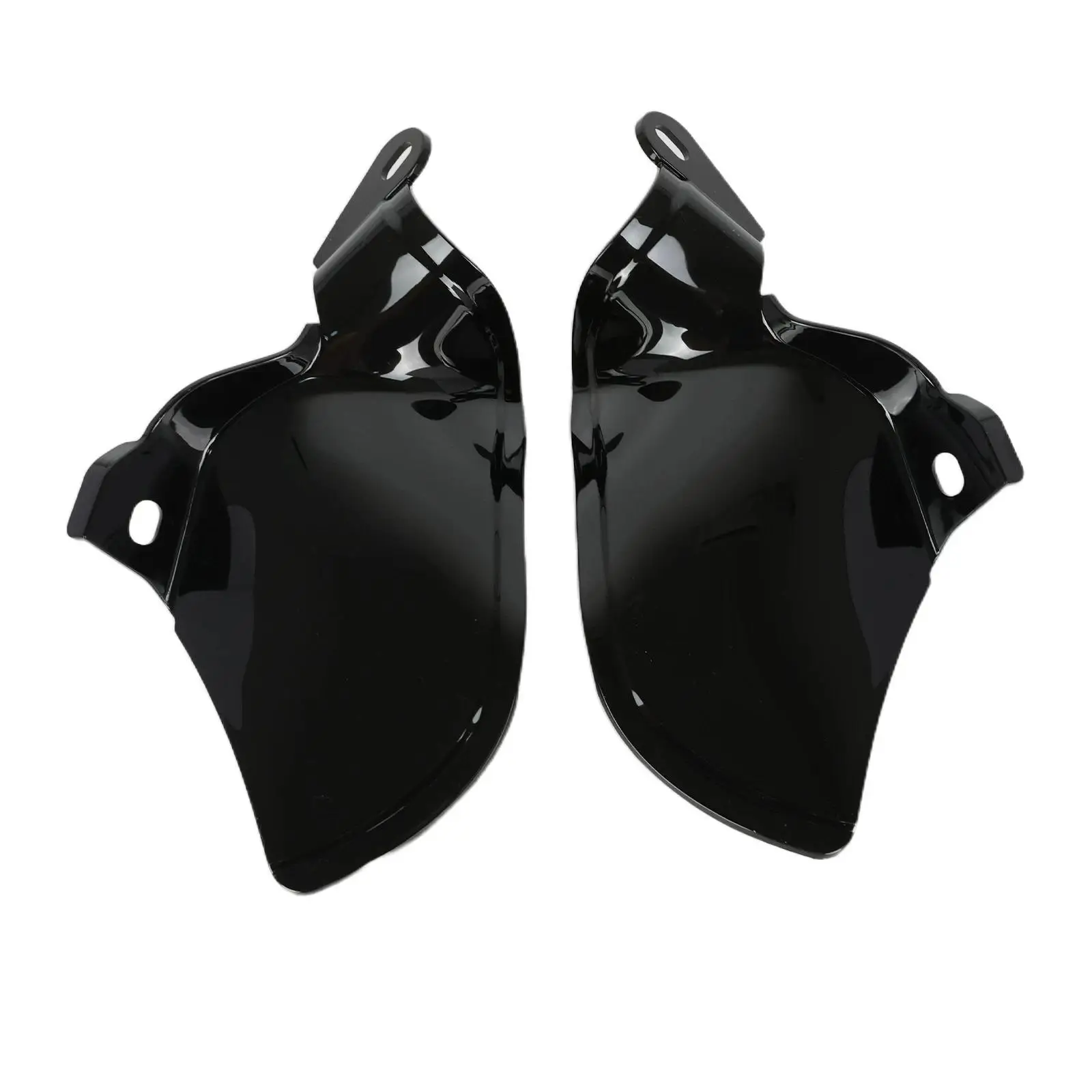 PU Engine Heat Shield Guard Motorcycle Curved Heat Deflector Panel with Side Flanges for Fatbike Front Cover