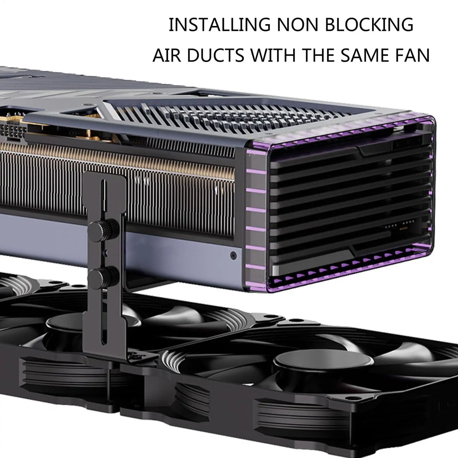 

Корпус 12 см, положение вентилятора, держатель видеокарты компьютера, кронштейн для поддержки видеокарты из нержавеющей стали, предотвращает провисание