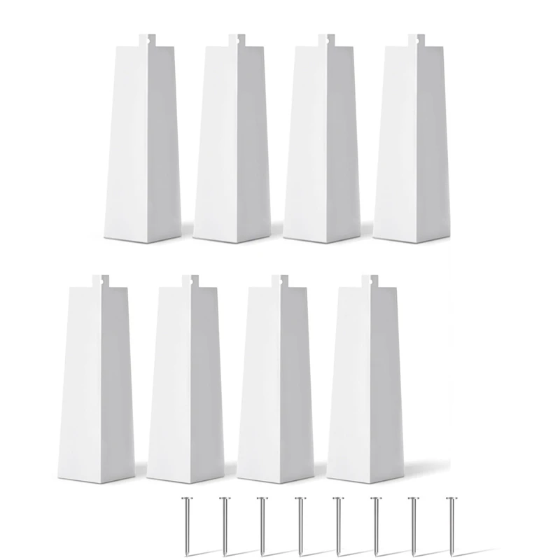 

Hot Sale 8 Pcs Aluminum Siding Corners 8 Inch Outside White Siding Corner Caps Smooth Siding Aluminum Corner