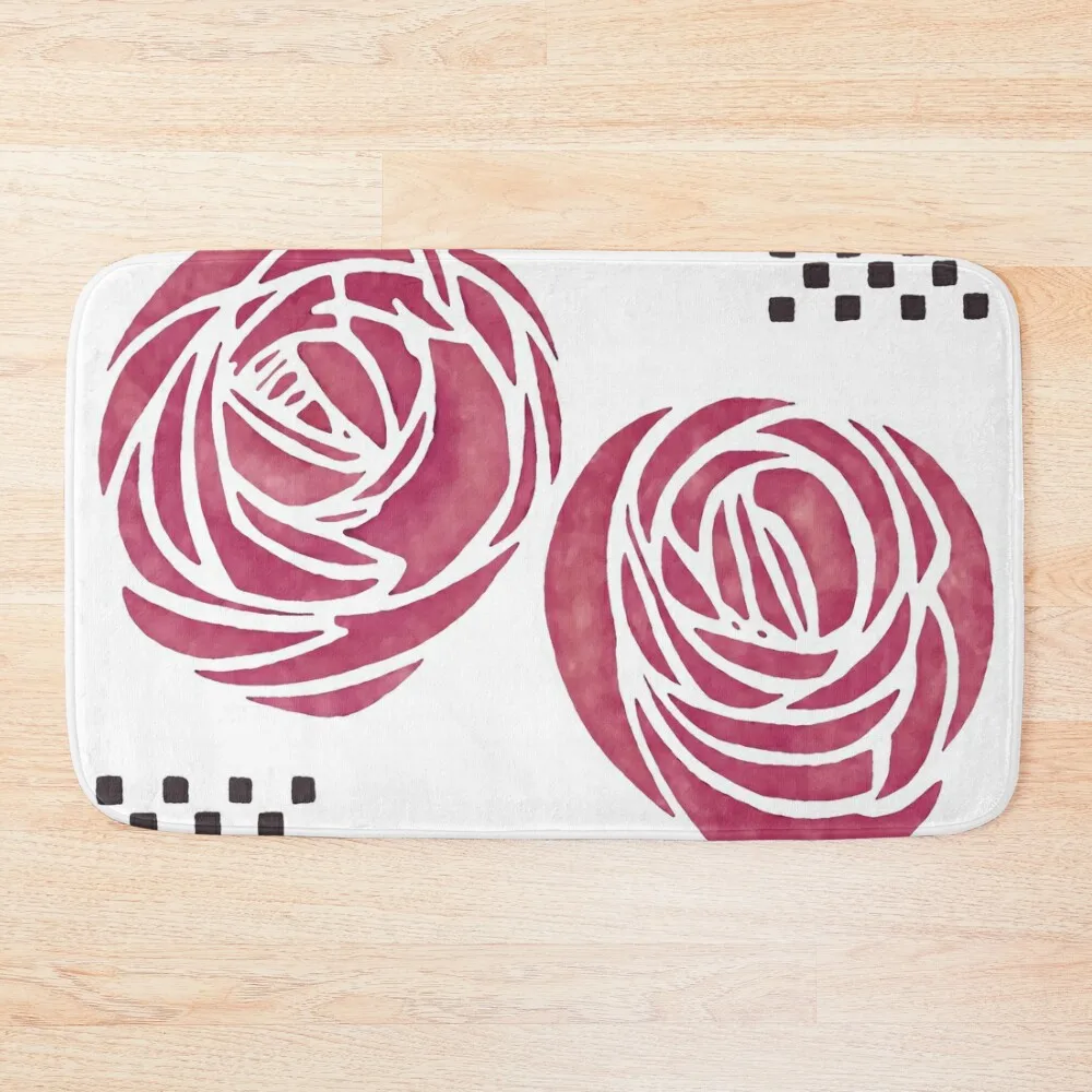 

Charles Rennie Mackintosh Roses 8. Bath Mat Absorbent Bathroom For The Bathroom Mat