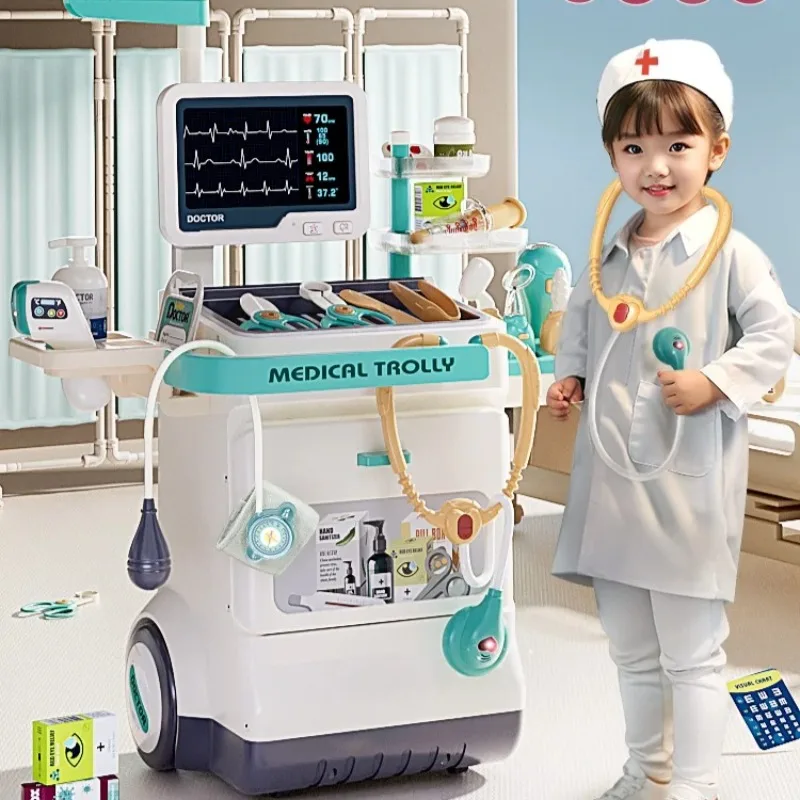 

Детский игровой набор «Доктор», медицинский комплект с игрушечным стетоскопом, образовательные аксессуары для ролевых игр, подарок на день рождения для малышей