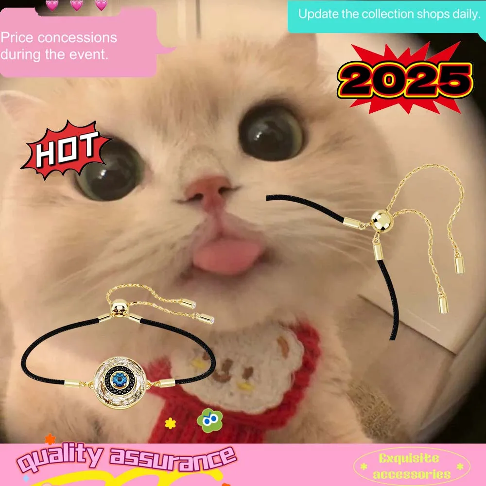 

Hot selling new retro style braided rope Devil's Eye bracelet exquisite jewelry cat accessories gift