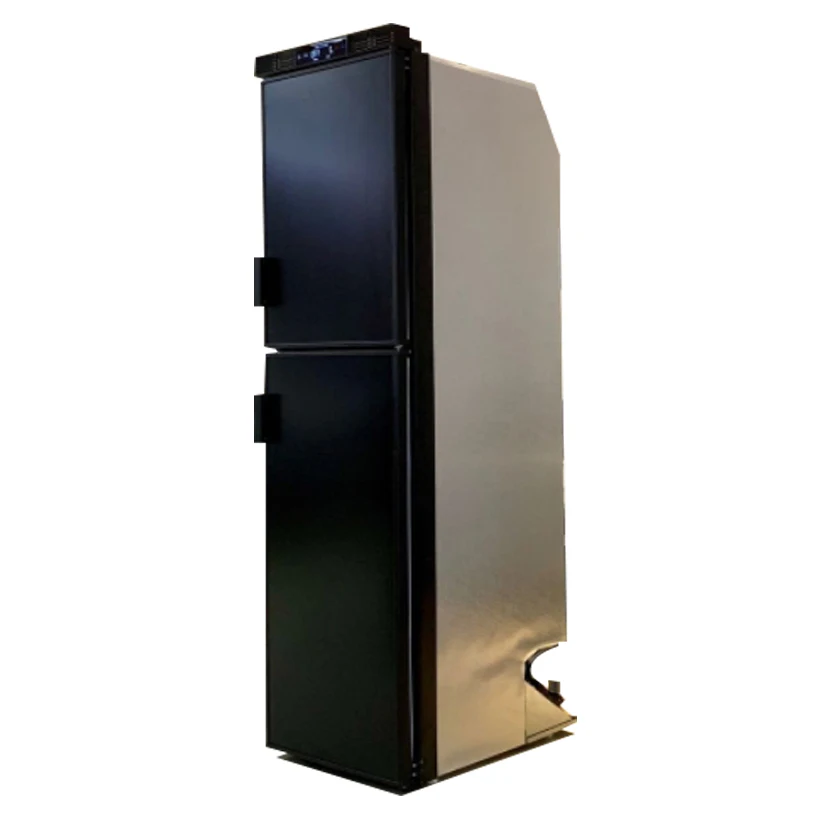 

Экономия места, небольшой размер, 12/24 В, 135 л, холодильник с морозильной камерой для автофургона, холодильник для каравана с реверсивными дверцами