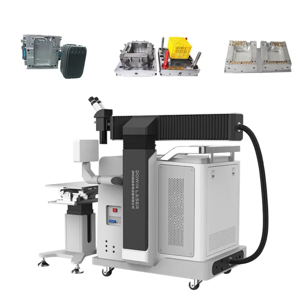 300W Pulsed Nd:YAG Laser Welder with Integrated Vision System for Precision Mold Repair on Tool Steel & Stainless Steel