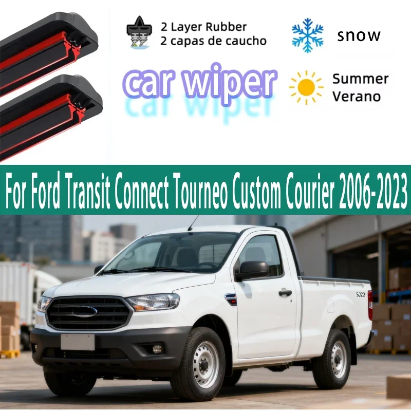 

Suitable for Ford Transit Connection Tourneo Custom Express 2006-2023 2014 2015 2016 2021 2022 2pcs Front Windshield Wiper Blade