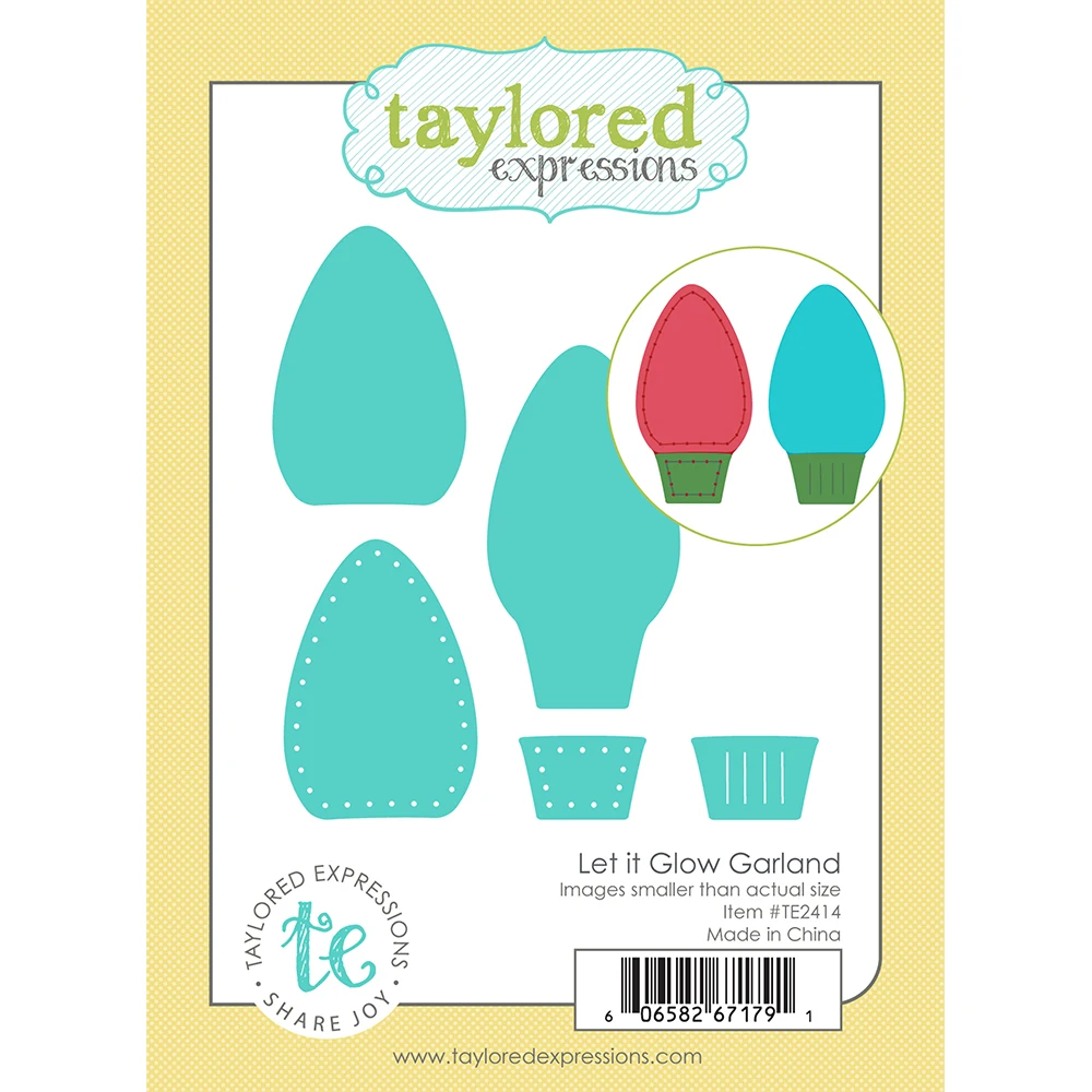 

2025 New Dies Cut Christmas Gift Metal Cutting Dies Let It Glow Garland Die Set DIY Scrapbooking Card Craft Template Stamp Molds