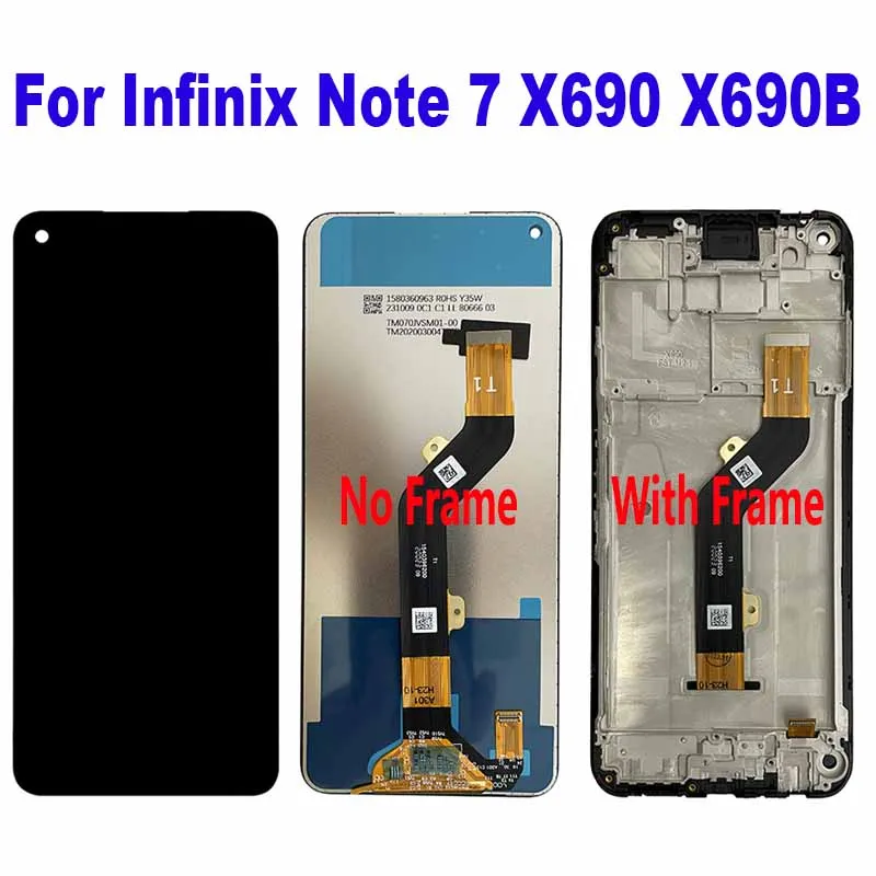 

For Infinix Note 7 X690 X690B LCD Display Touch Screen Digitizer Assembly Replacement Accessory