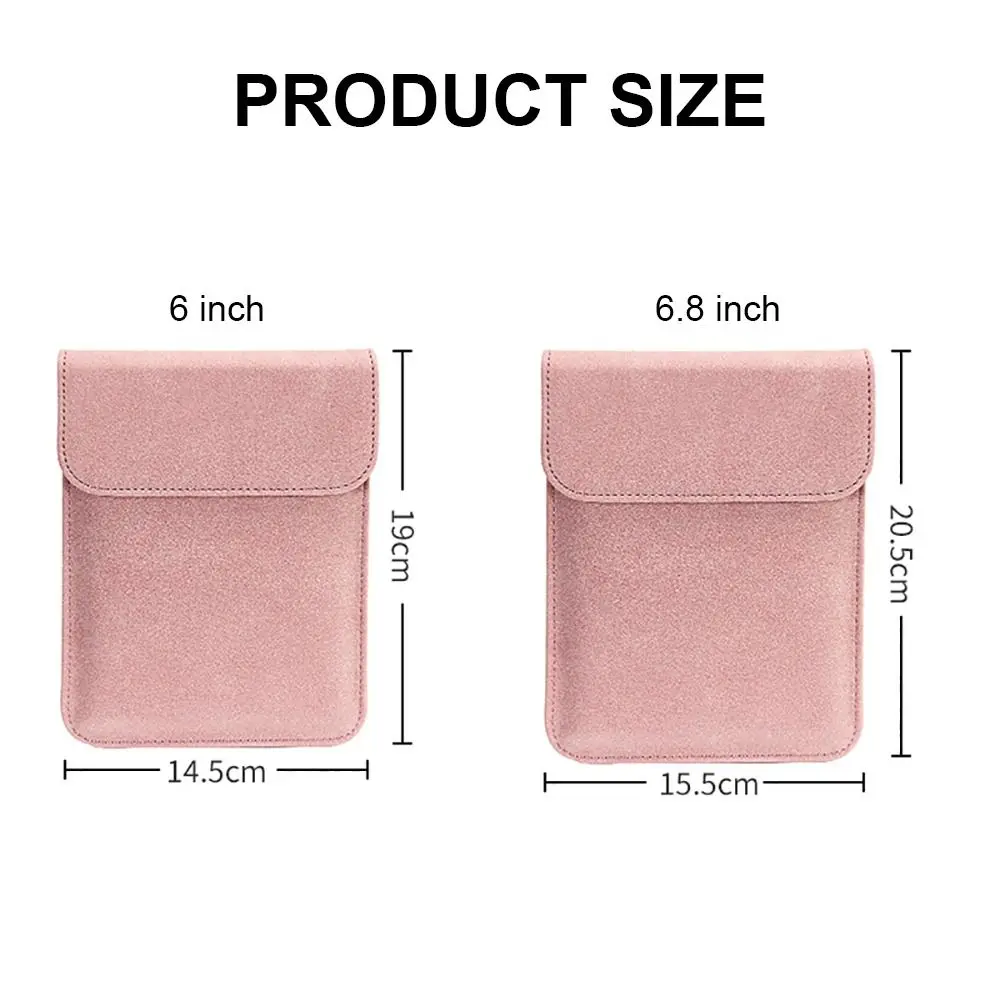 6.8 7 inch e-Reader Sleeve PU Leather Ultra Slim Carrying Case for Kindle Paperwhite 2024/Colorsoft Signature Edition