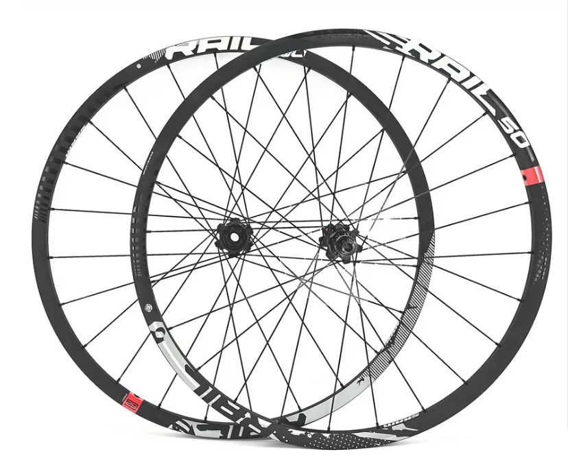 SRAM Rail 50 Details wheelsets Available in 26'', 27.5'', 29'' sizes Double butted, straight-pull stainless steel spokes