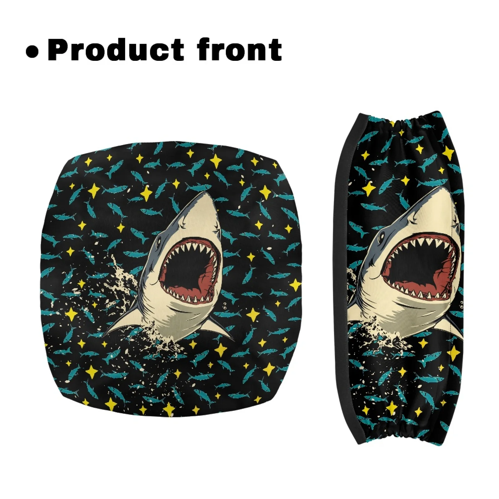 Coloranimal Shark 2 Pieces Walker Seat Cushion Cover Durable Walker Cover for Senior Ladies