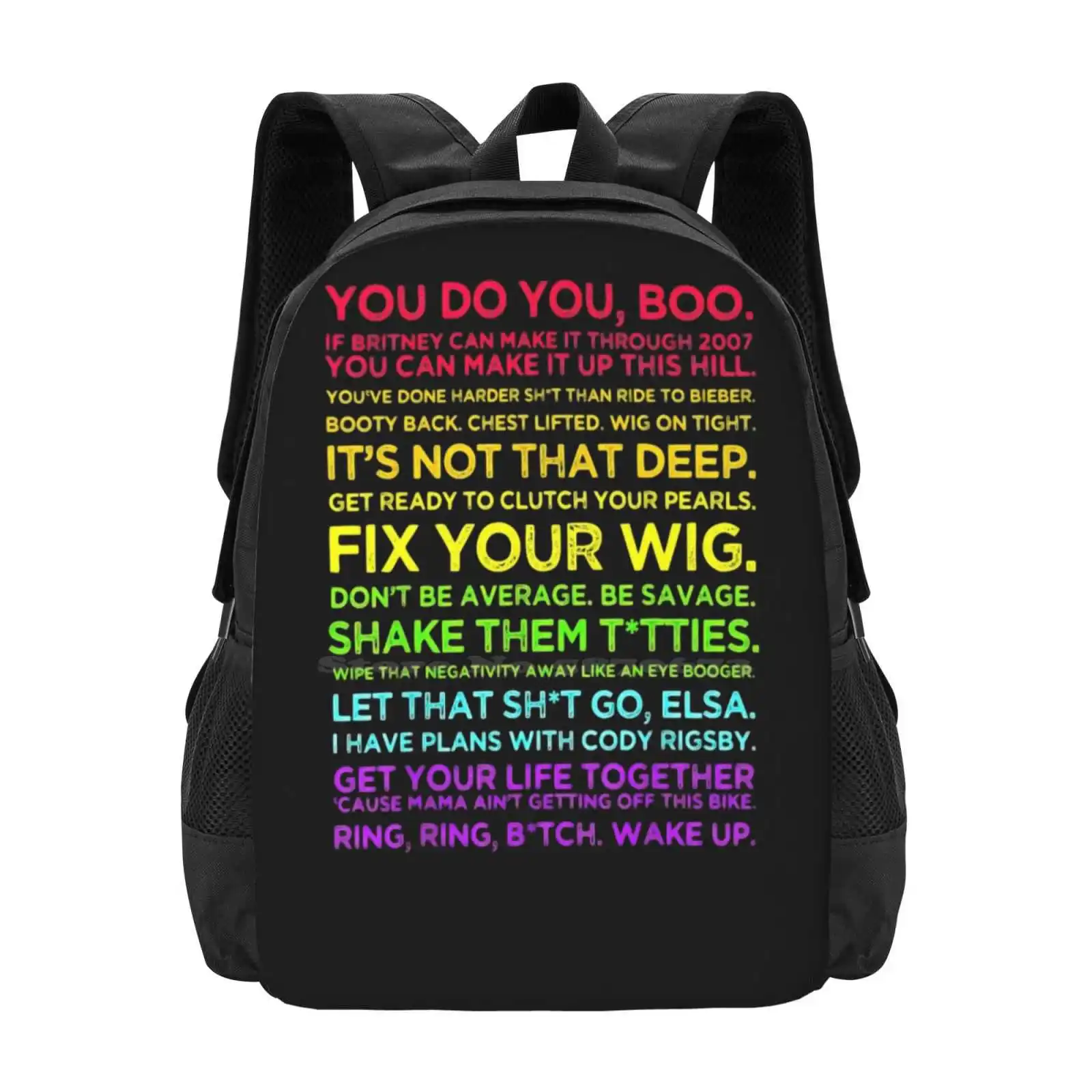 Cody Rigsby Motivational Quotes Hot Sale Backpack Fashion Bags Cody Rigsby Motivational Quotes