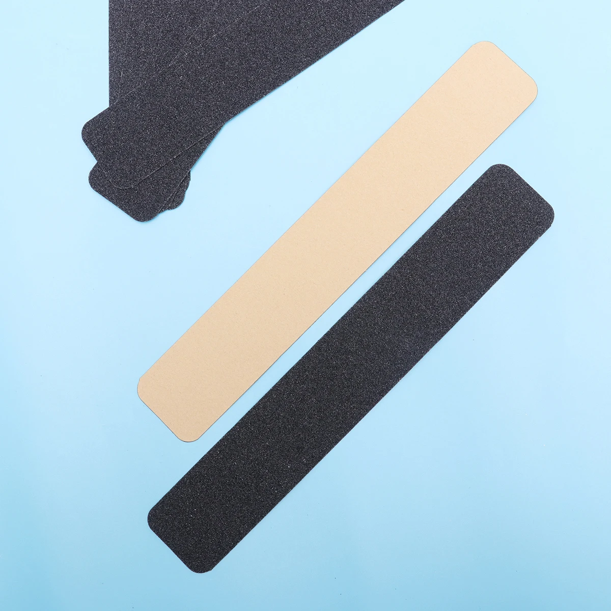 

15Pcs Frosted Black Anti Slip Tape Adhesive Grip Sticker for Outdoor Stair Steps Wheelchair Ramps Garden Waterproof