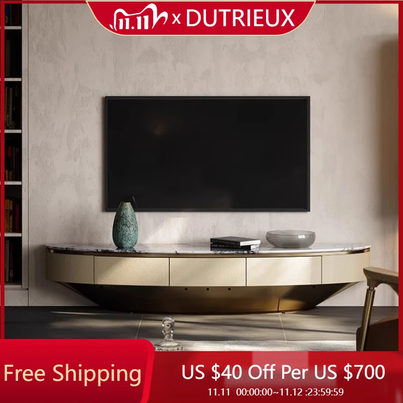 

Italian Light Luxury TV Cabinet Modern Simple Organizer Dollhouse Hallway Tv Table Entertainment Living Room Muebles Furniture