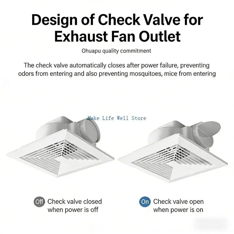 

Advanced 8 Exhaust System Extremely Low Noise Operation 150 capacity Per Hour stream Appropriate For Bathroom And Cooking Area