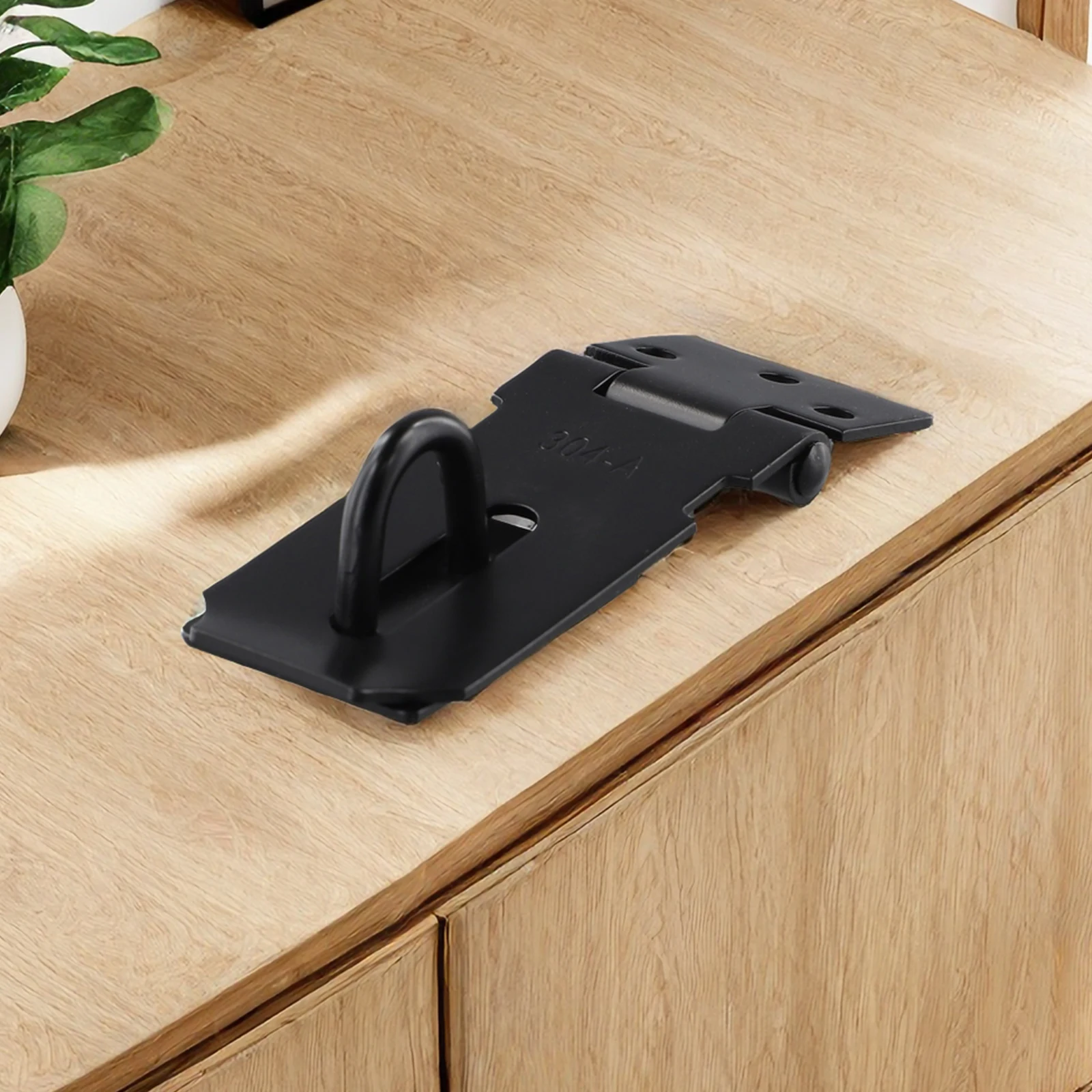 

Stainless Steel Door Padlock Hasp with Installation Accessories Enhanced Security for Bathrooms Hotels and Living Rooms