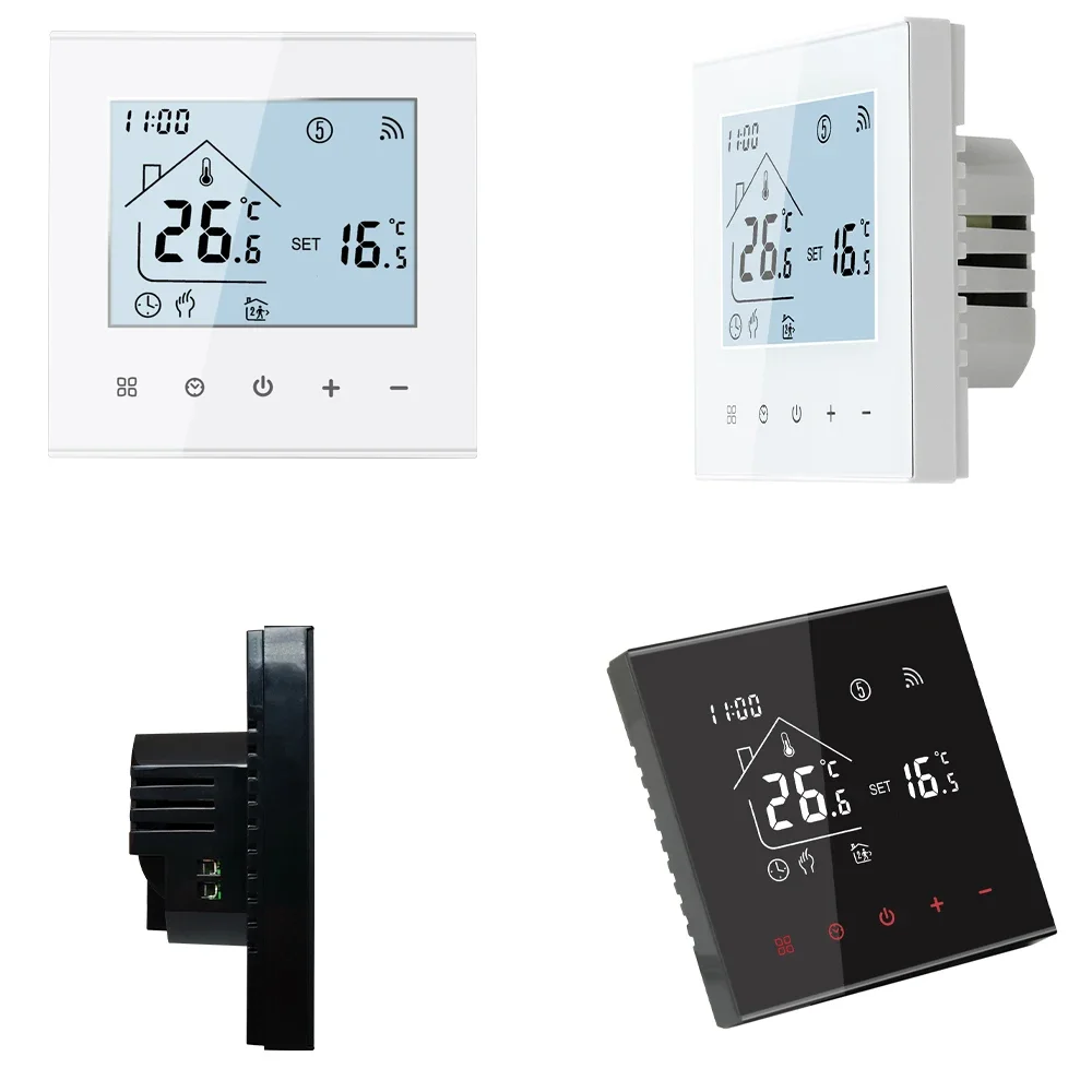 Minco Heat New M4A Samrt Wifi Tuya Thermostat Temperature Controller LCD Display For Electric Floor Heating/Water/Gas Boiler