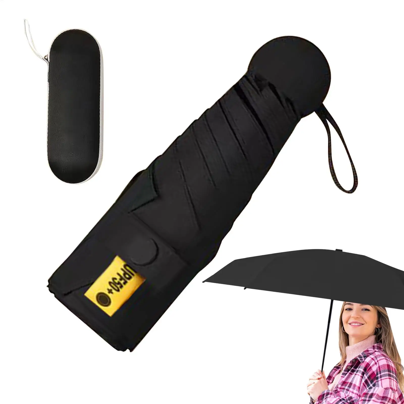 

Зонт с защитой от ультрафиолета, УФ-блокатор, дорожный карманный зонт, легкий дождевик, защита от солнца, женские и мужские уличные аксессуары для