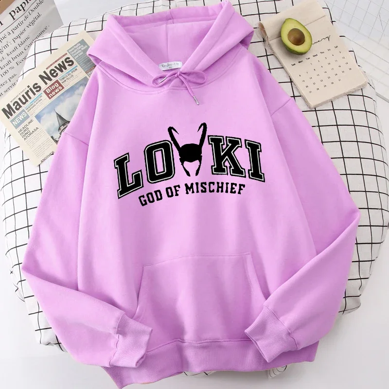 Hot Tv Series Loki Printed Street Hooded Jacket Men Women Fashion Pullover Sweatshirt Harajuku Unisex Oversized Hoodie Coat