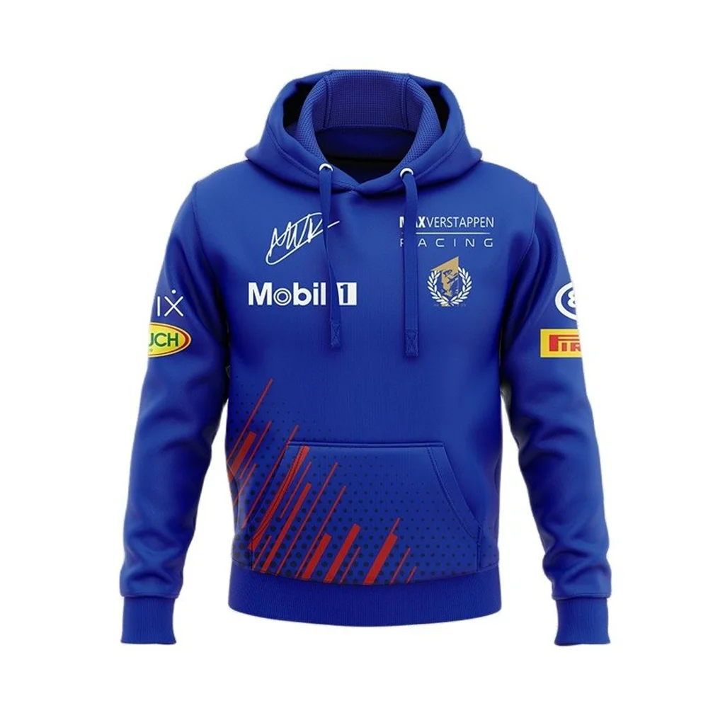 F1 2024 Drivers CHAMPION WORLD T-Shirt MAX Breathable Fans Autumn Winter New F1 Polar Racing Shirt Men's Casual Hoodie